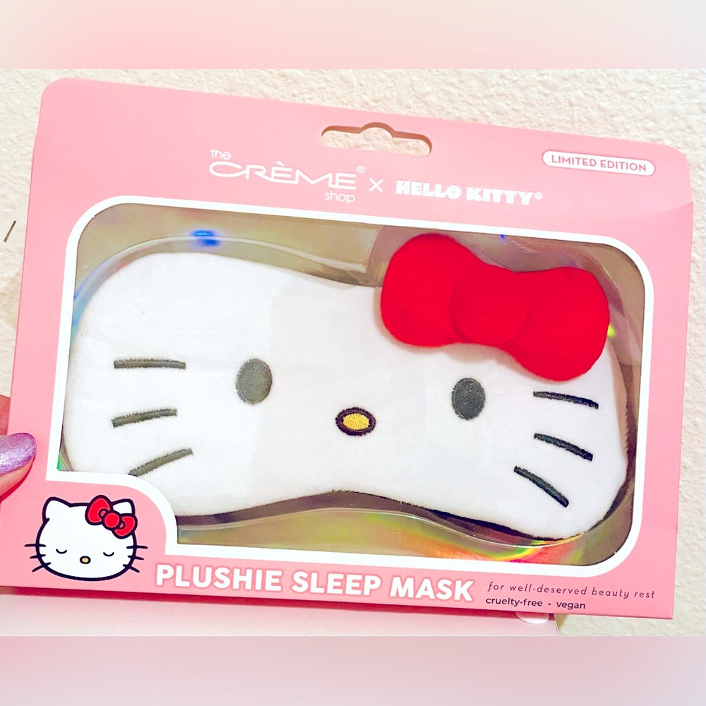 NEW Hello Kitty X The Creme Shop Plushie Sleep Mask